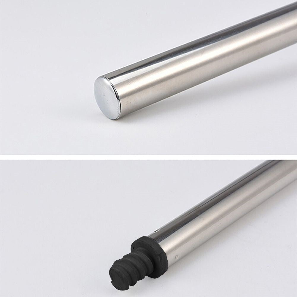 Black toilet brush with replaceable brush, steel and durable