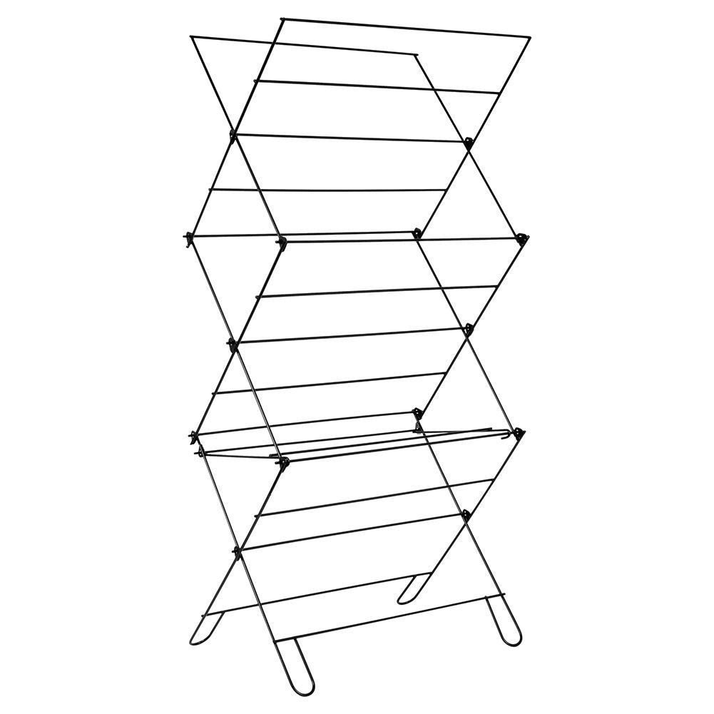 Black vertical laundry dryer 57x120 cm