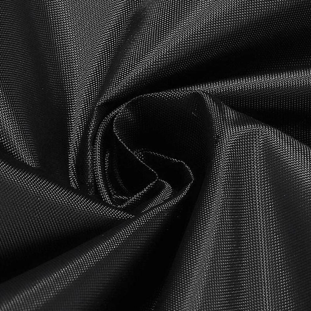 Black, waterproof parasol cover for garden and beach