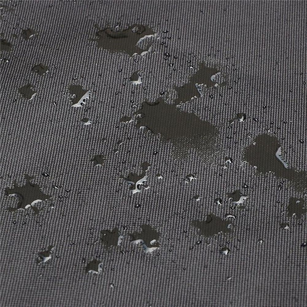 Black, waterproof parasol cover for garden and beach