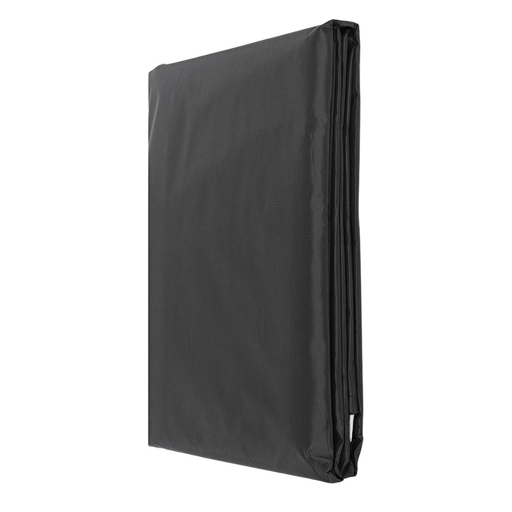 Black, waterproof parasol cover for garden and beach
