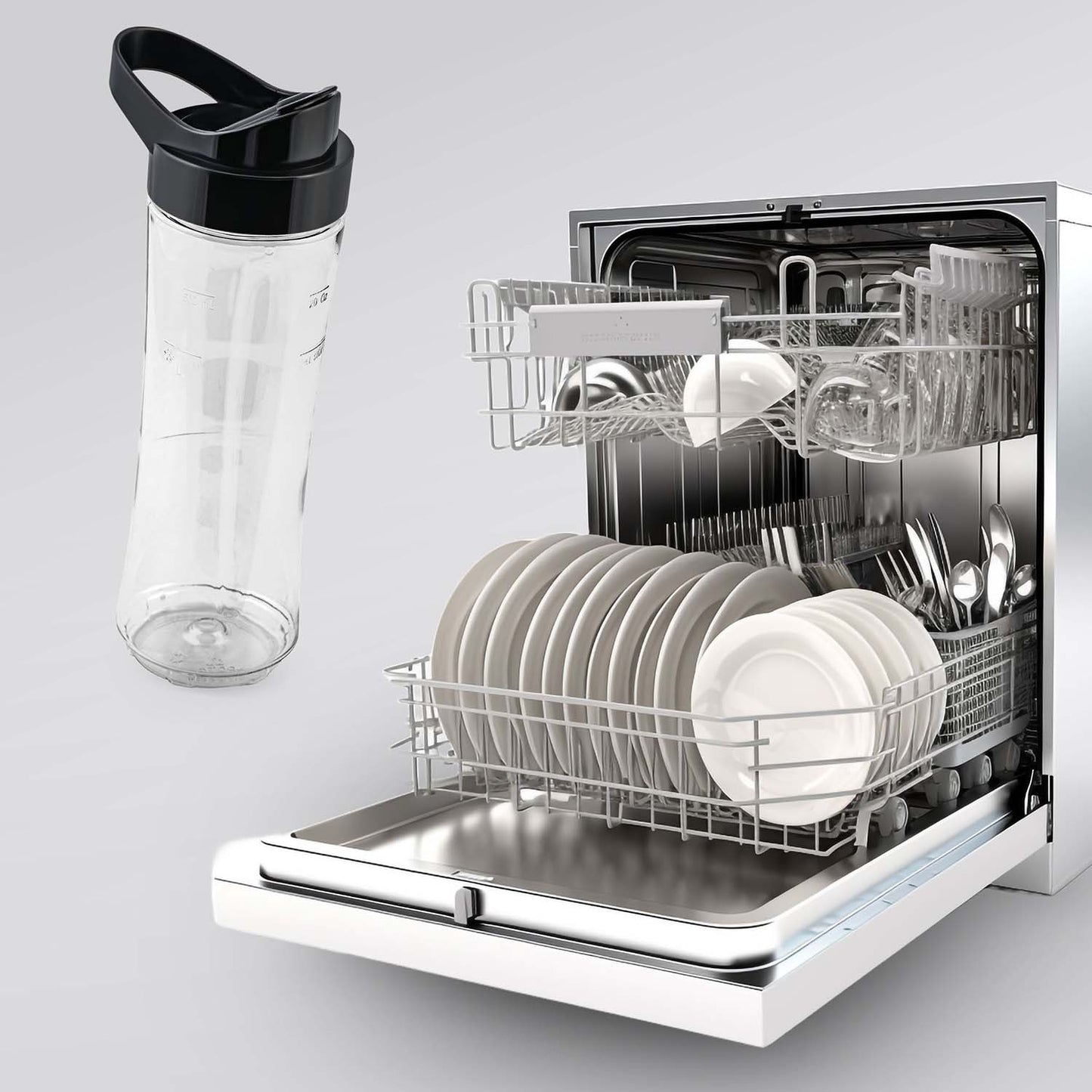 Blender bottle container 600 ml + BD-755 Berdsen cooling insert