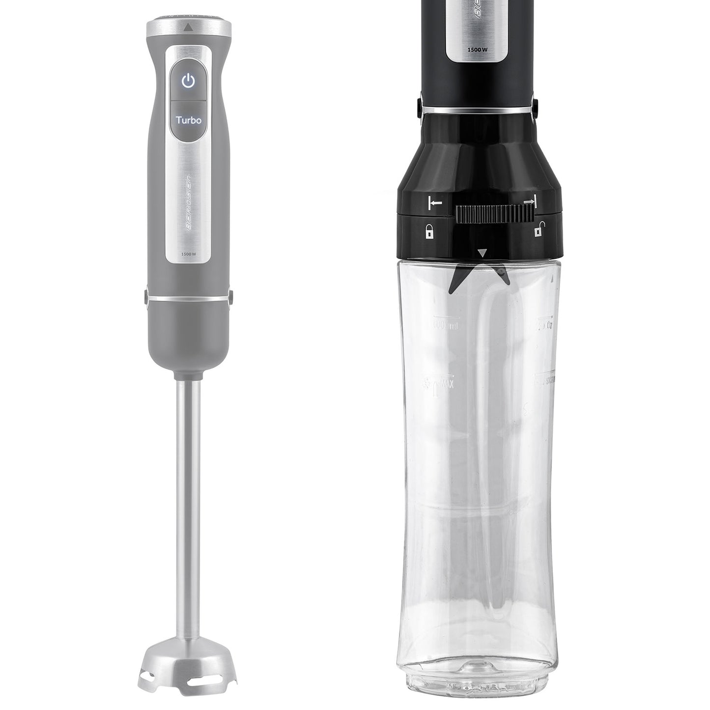 Blender bottle container 600 ml + BD-755 Berdsen cooling insert