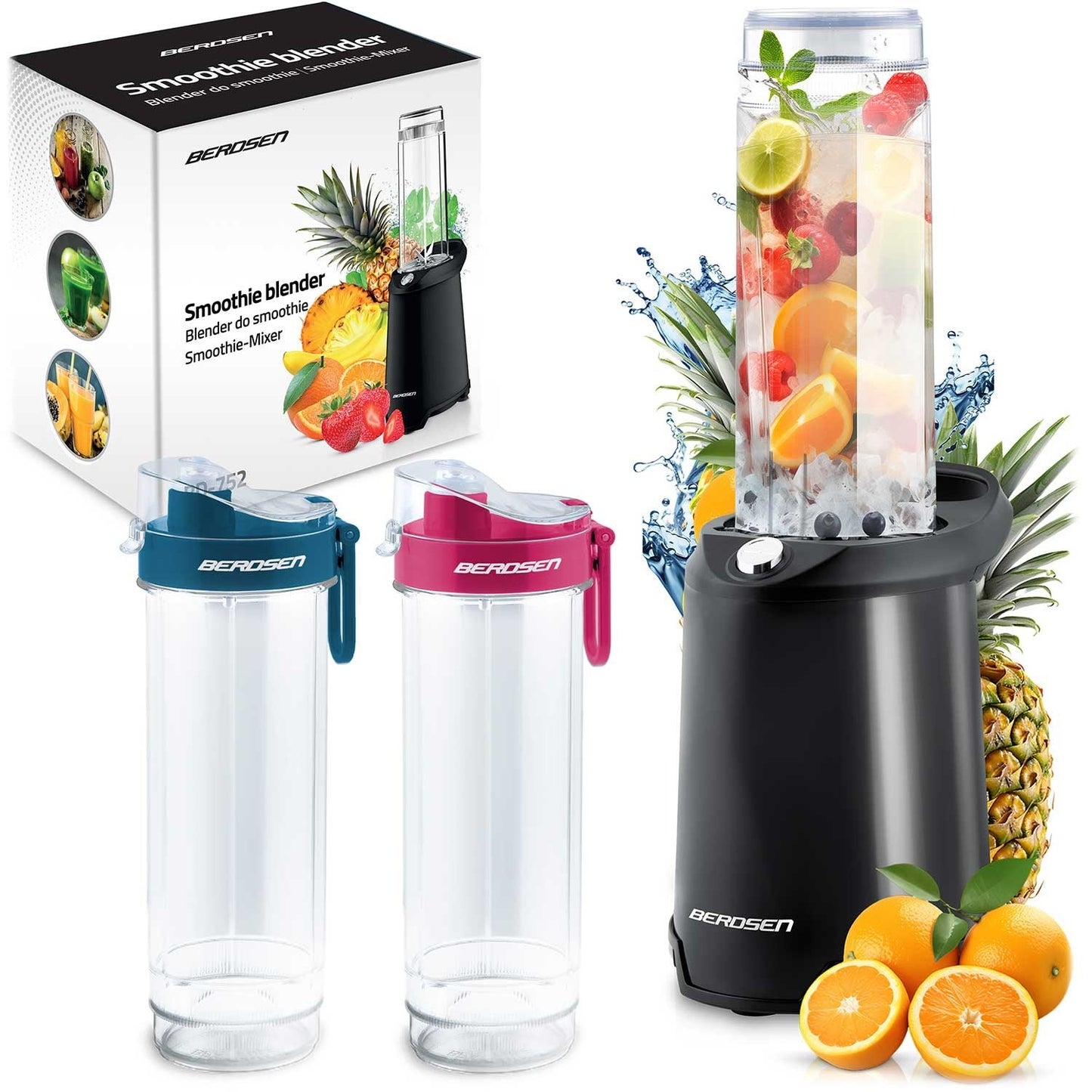Blender for smoothies 350W BD-752 Berdsen black