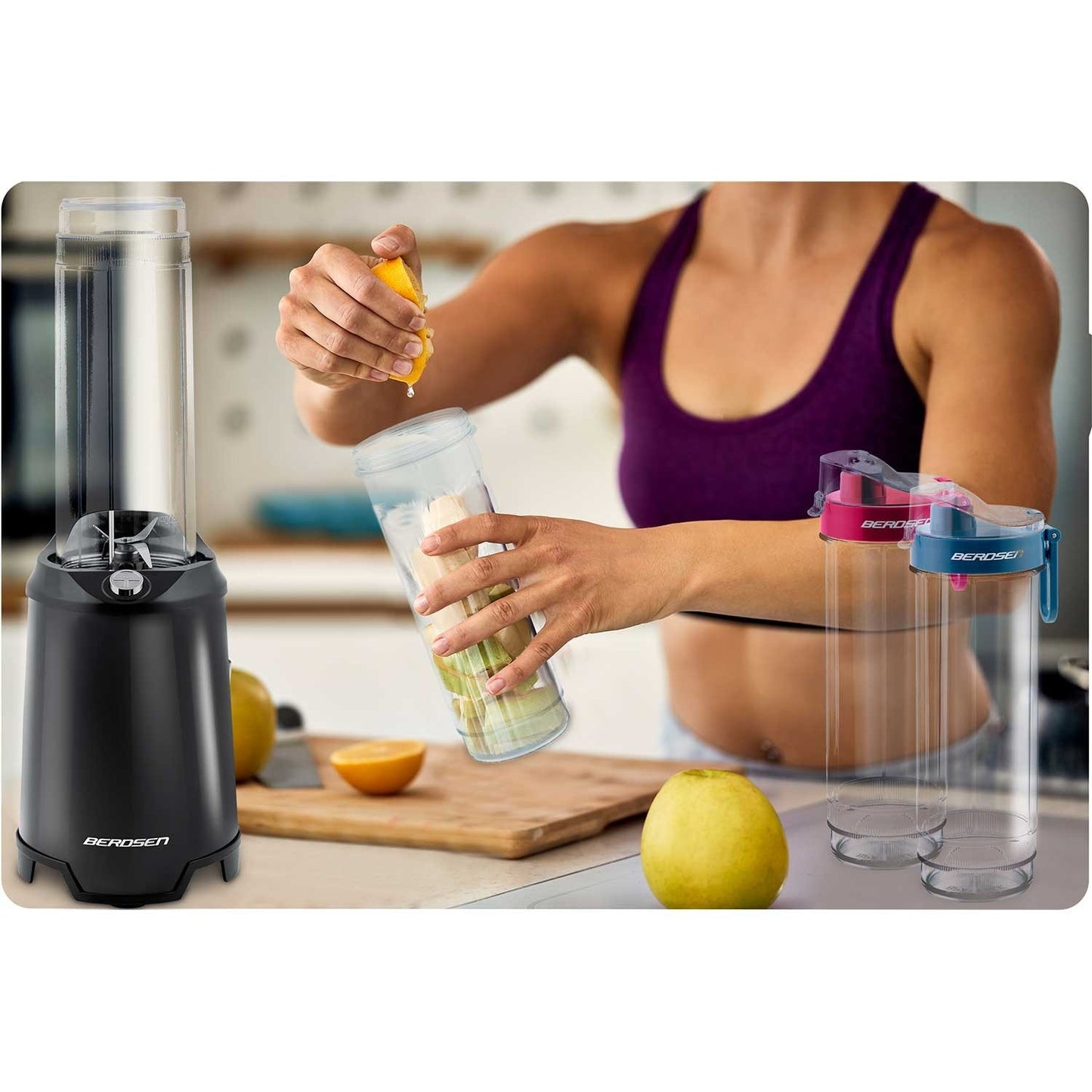 Blender for smoothies 350W BD-752 Berdsen black