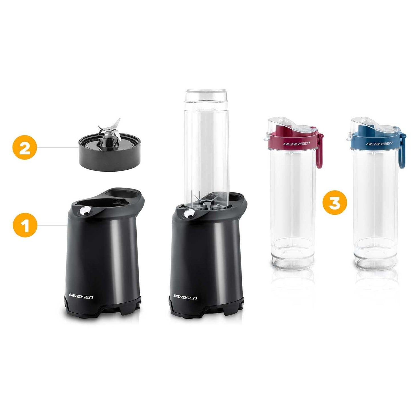 Blender for smoothies 350W BD-752 Berdsen black