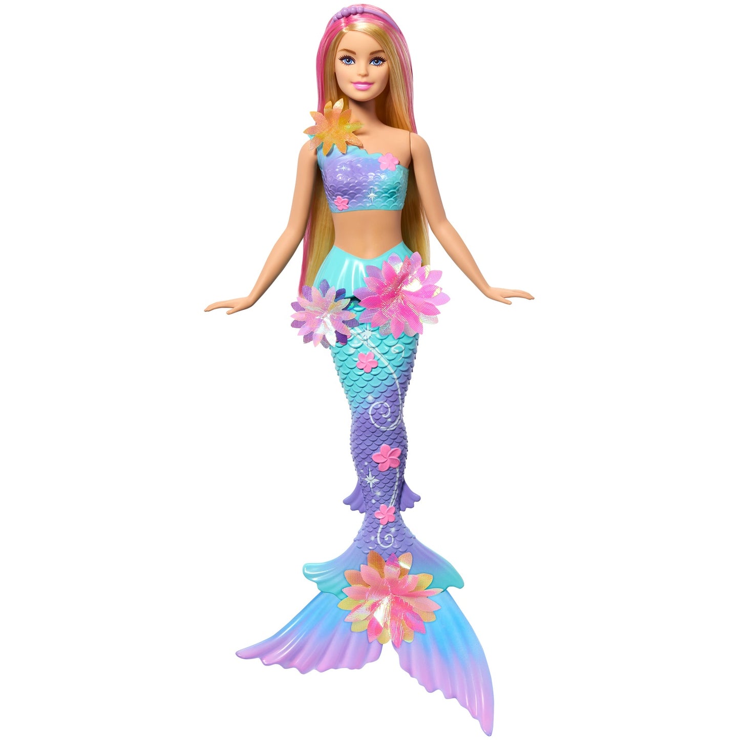 Mermaid Doll with Blooming Flowers, Underwater Play