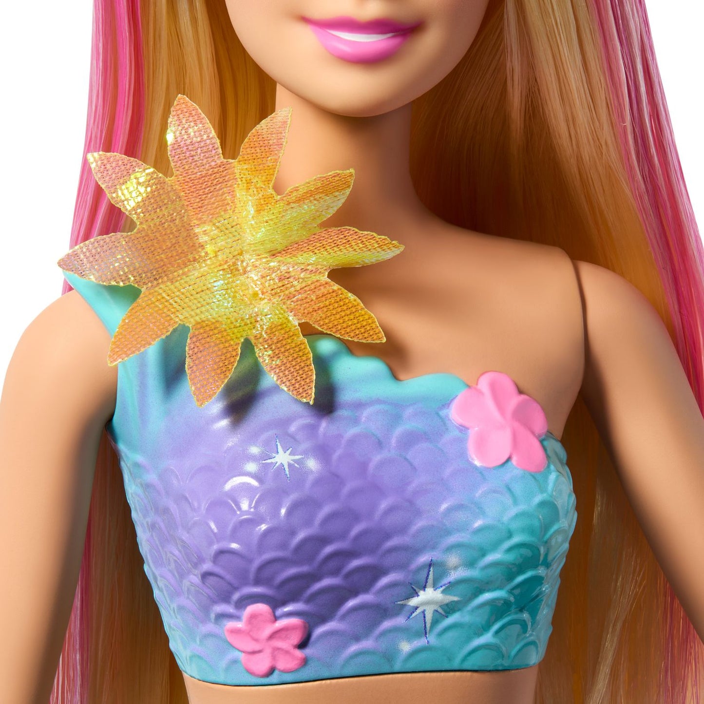 Mermaid Doll with Blooming Flowers, Underwater Play