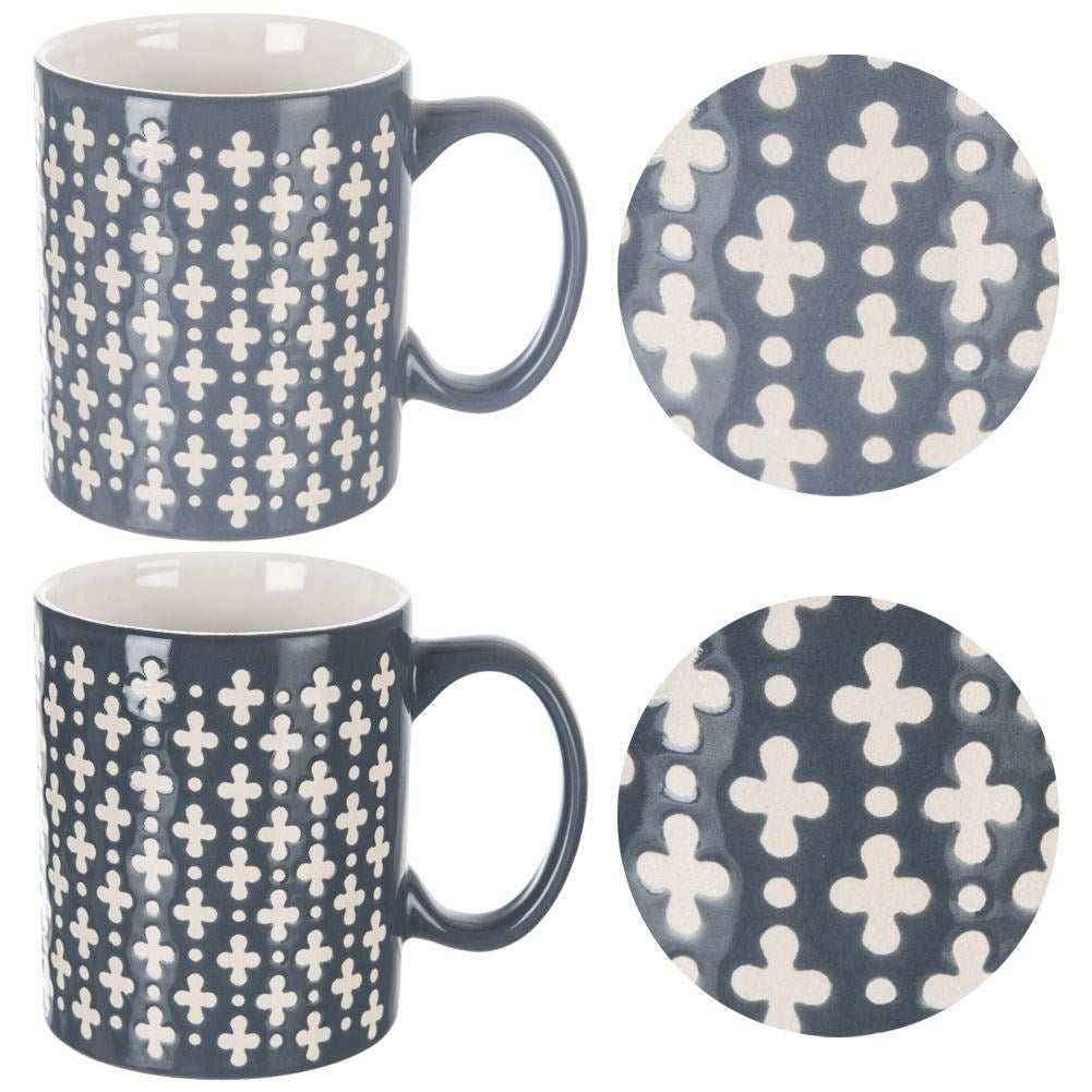 Blue Ceramic Mug - Dishwasher Safe and Microwave Safe
