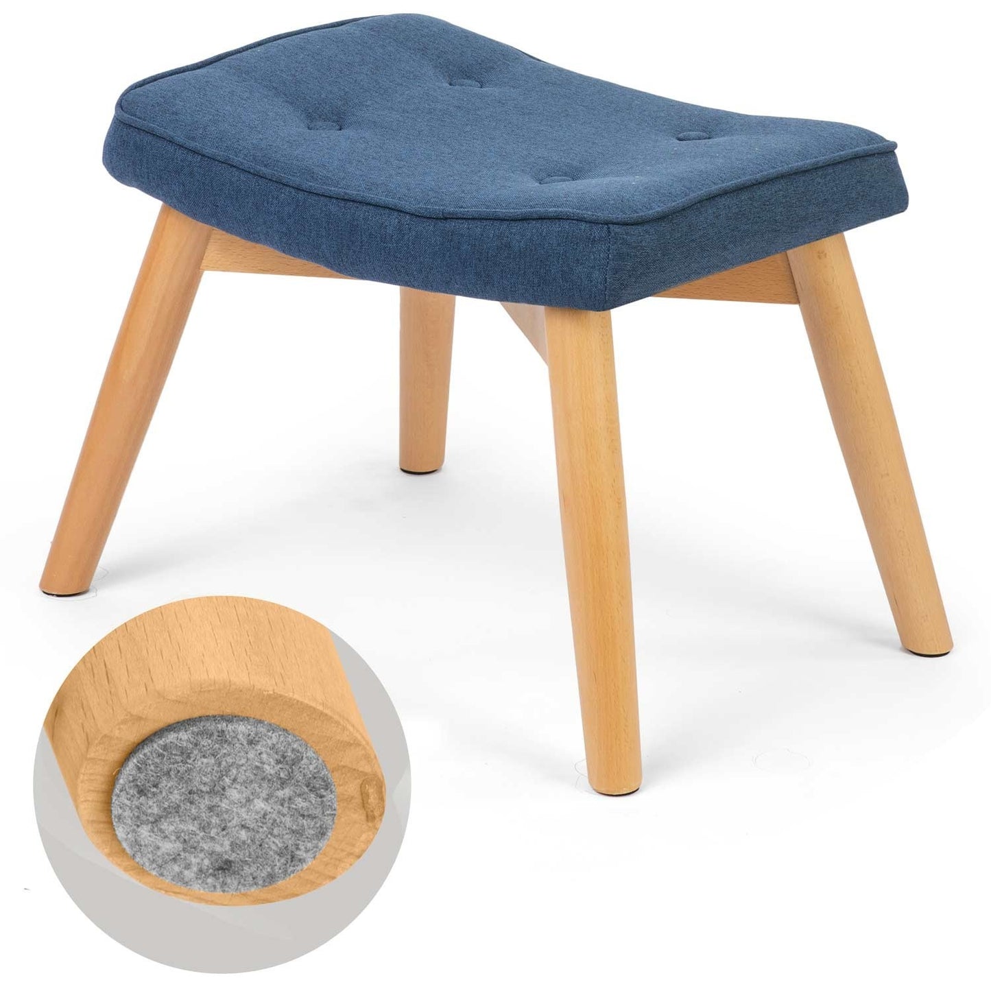 Blue Footstool for Norse Sofotel Armchair