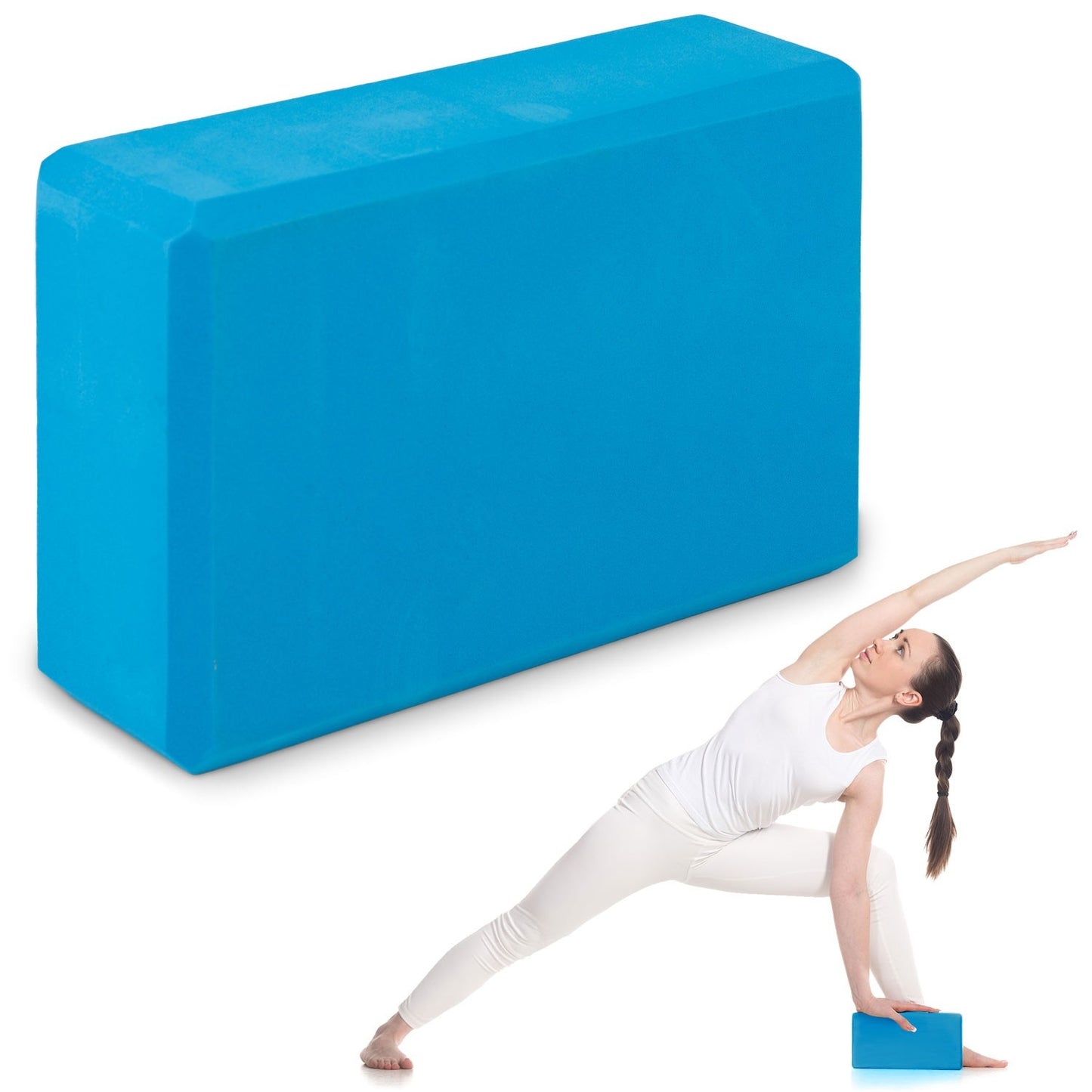 Blue Yoga Block in Foam NS-962