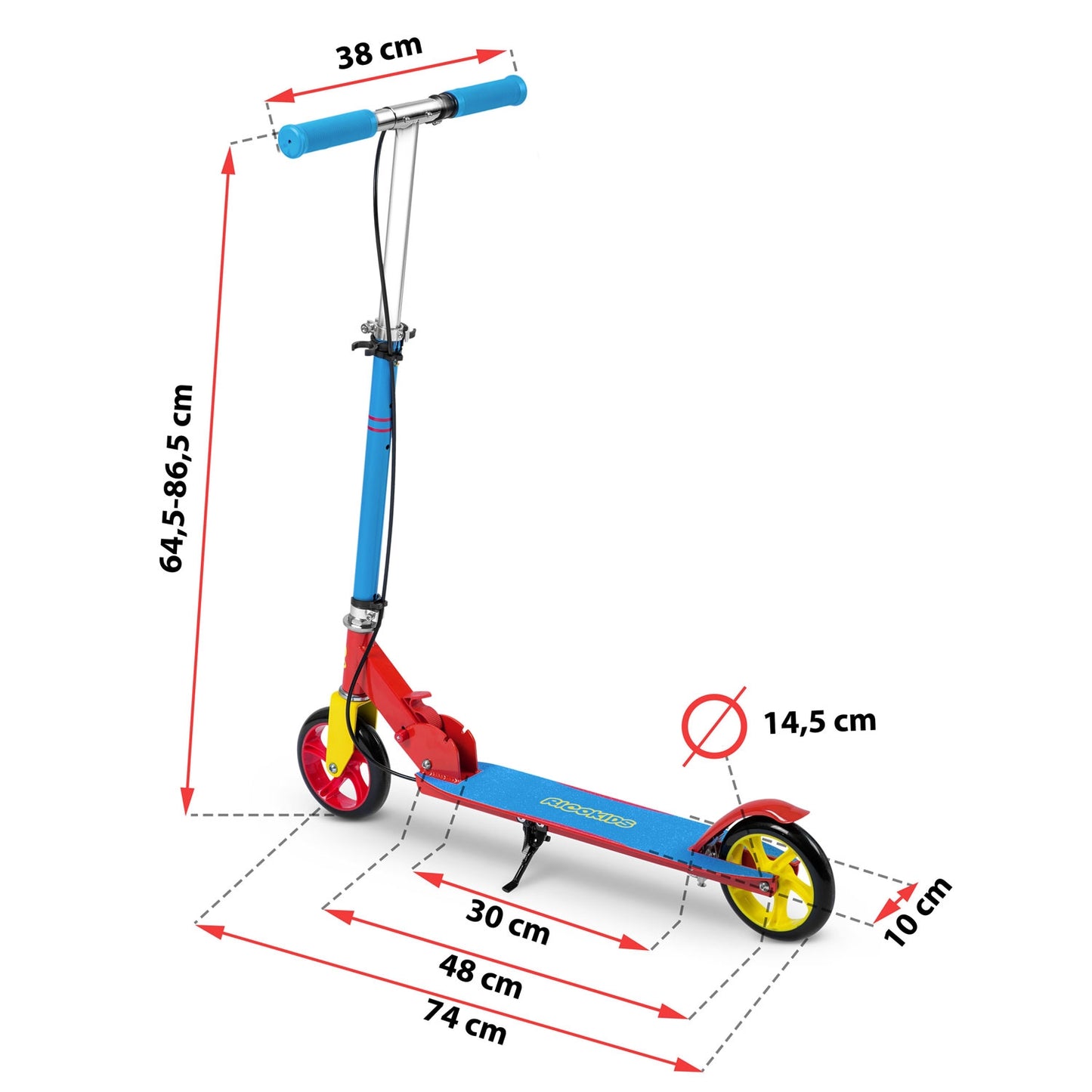 Blue-red scooter Kodi from Ricokids