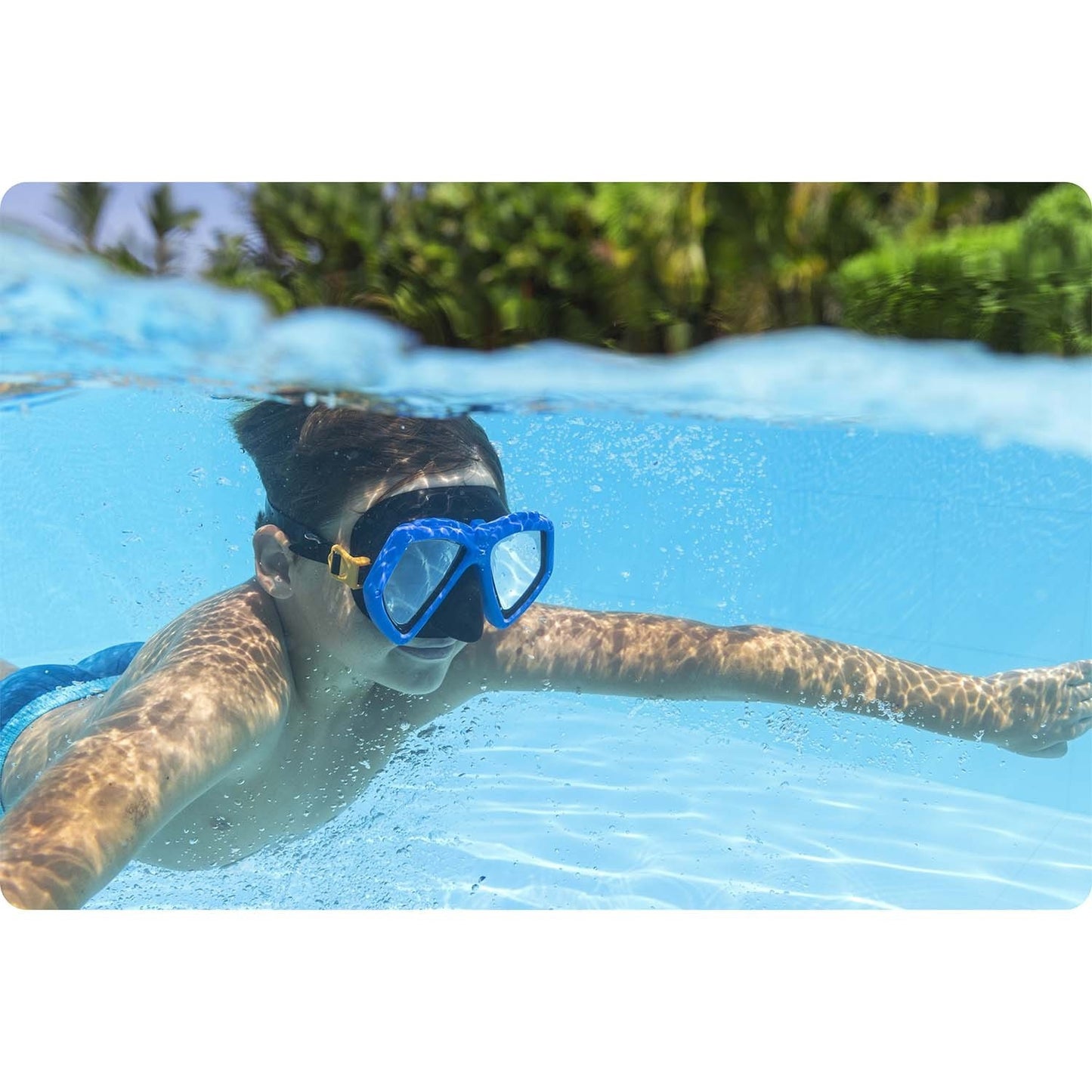 Blue swimming mask Bestway 22040