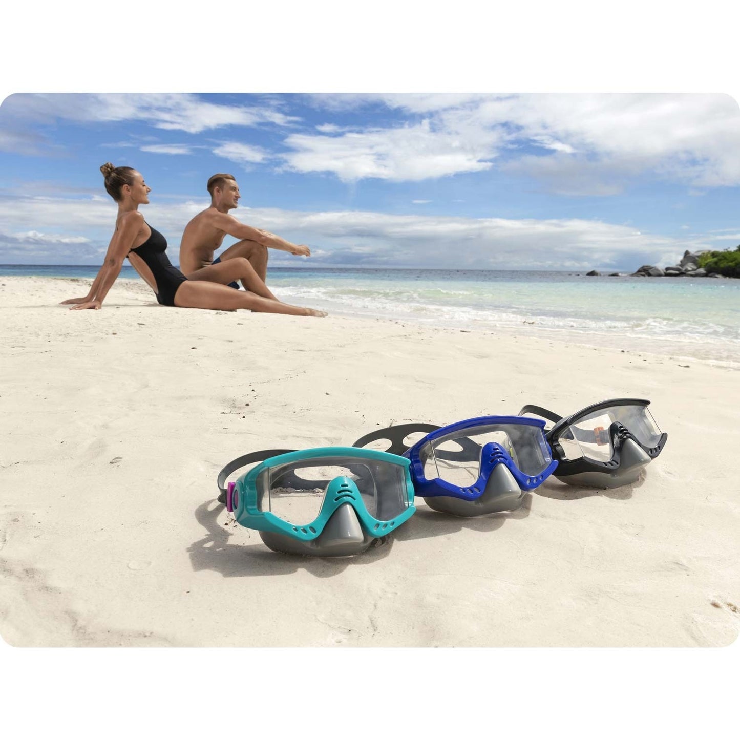 Blue swimming mask Bestway 22044