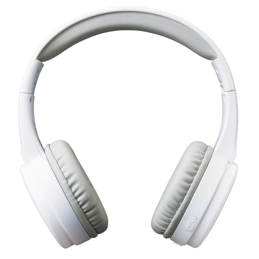 Bluetooth Headphones, Splashproof, 66-Hour Battery, White