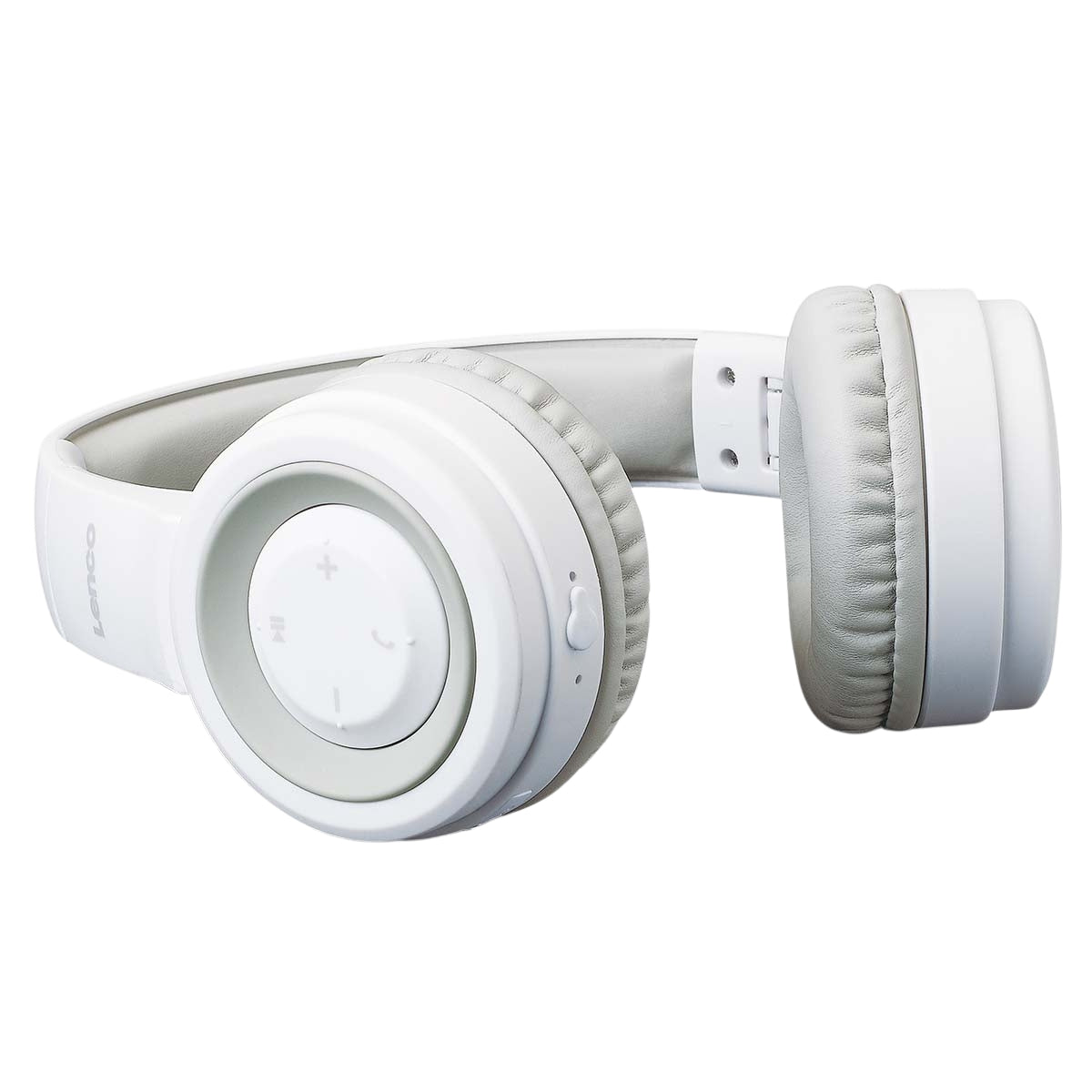 Bluetooth Headphones, Splashproof, 66-Hour Battery, White