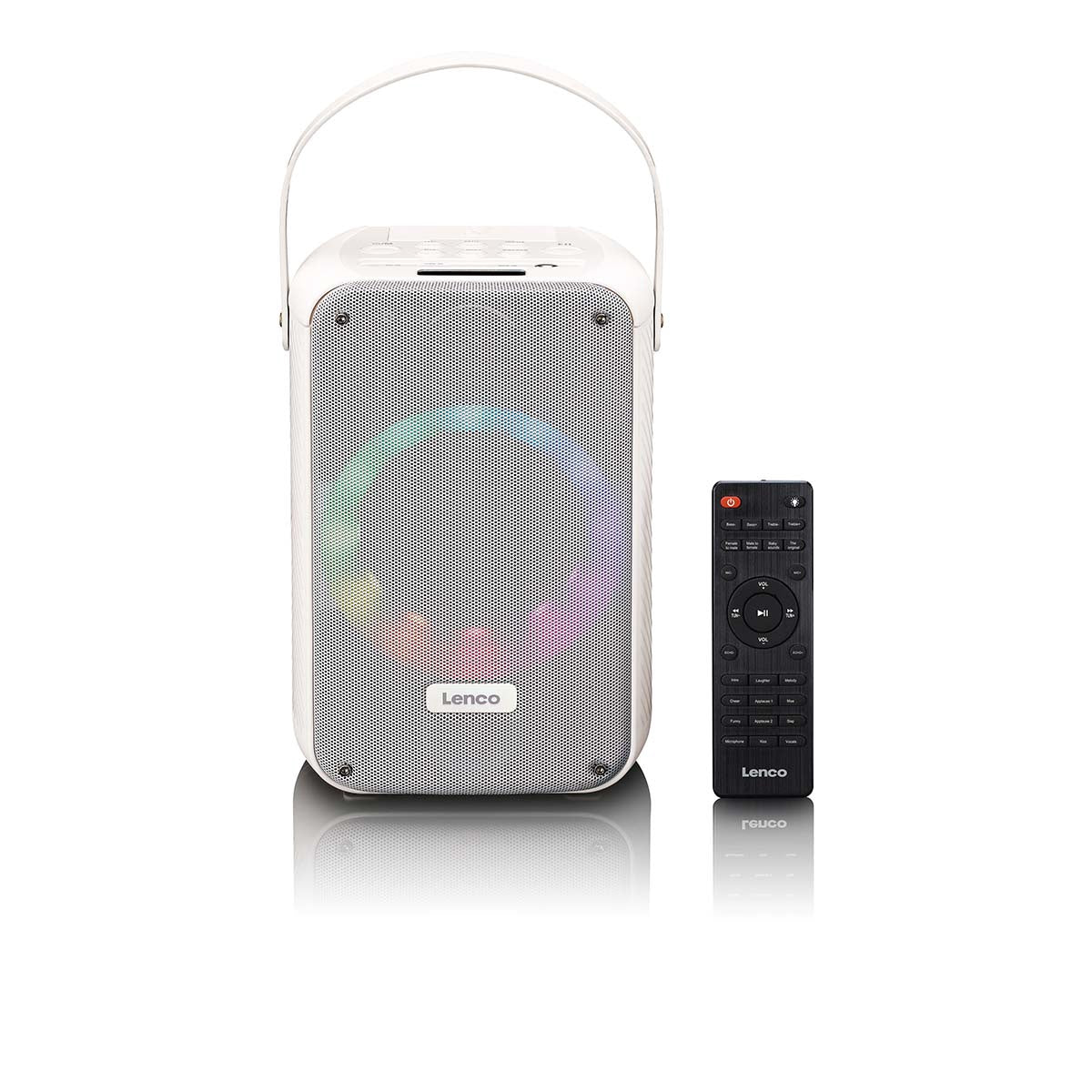 Bluetooth Karaoke System with Wireless Mic and LED Lights