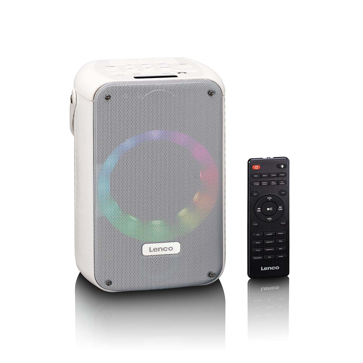 Bluetooth Karaoke System with Wireless Mic and LED Lights