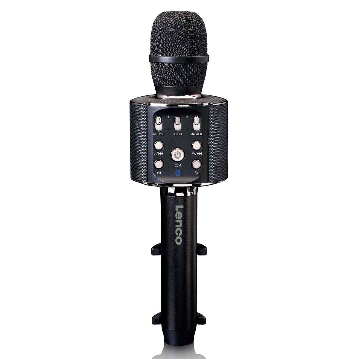 Bluetooth® Karaoke microphone with speaker & lighting Black
