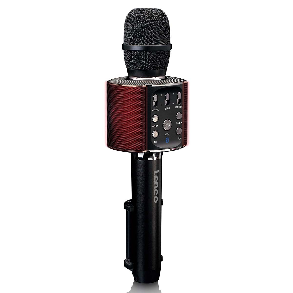 Bluetooth® Karaoke microphone with speaker & lighting Black