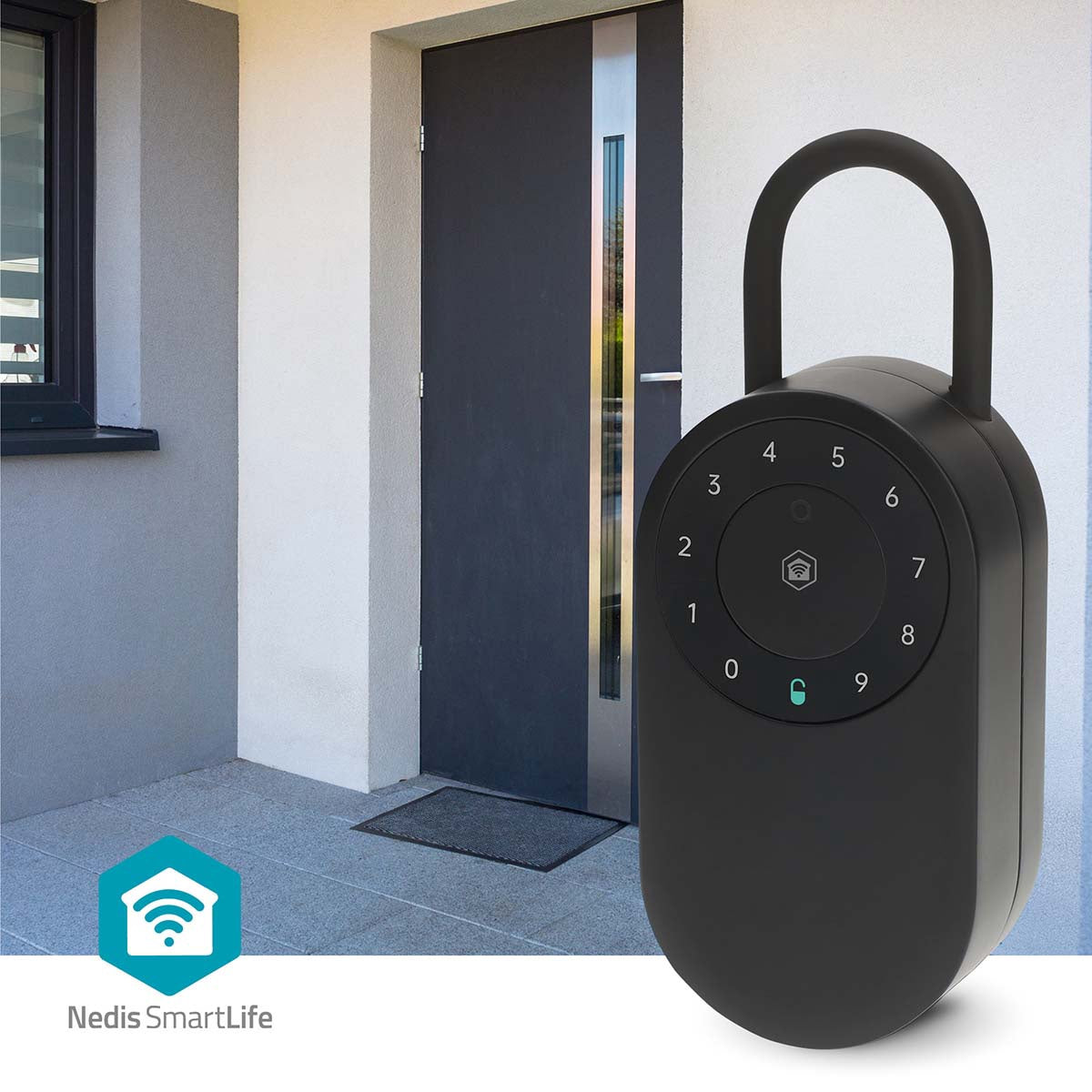 Bluetooth Key Safe, Outdoor, IP65, Black, Smart Access