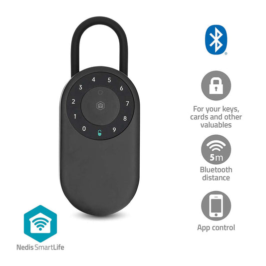 Bluetooth Key Safe, Outdoor, IP65, Black, Smart Access