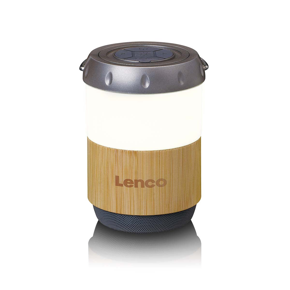Bluetooth Lantern Speaker, Bamboo, 40-Hour Battery, IPX4
