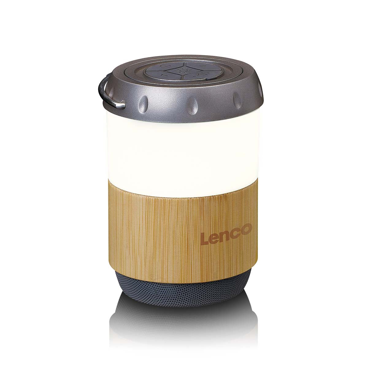 Bluetooth Lantern Speaker, Bamboo, 40-Hour Battery, IPX4