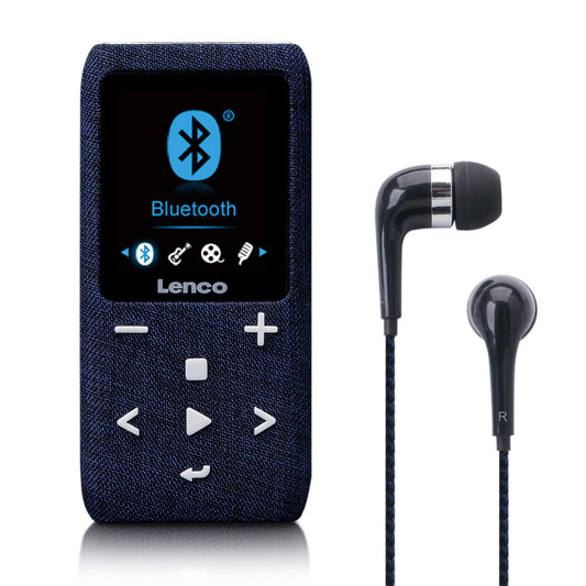 Bluetooth MP3/MP4 Player, 8GB, Expandable, Blue