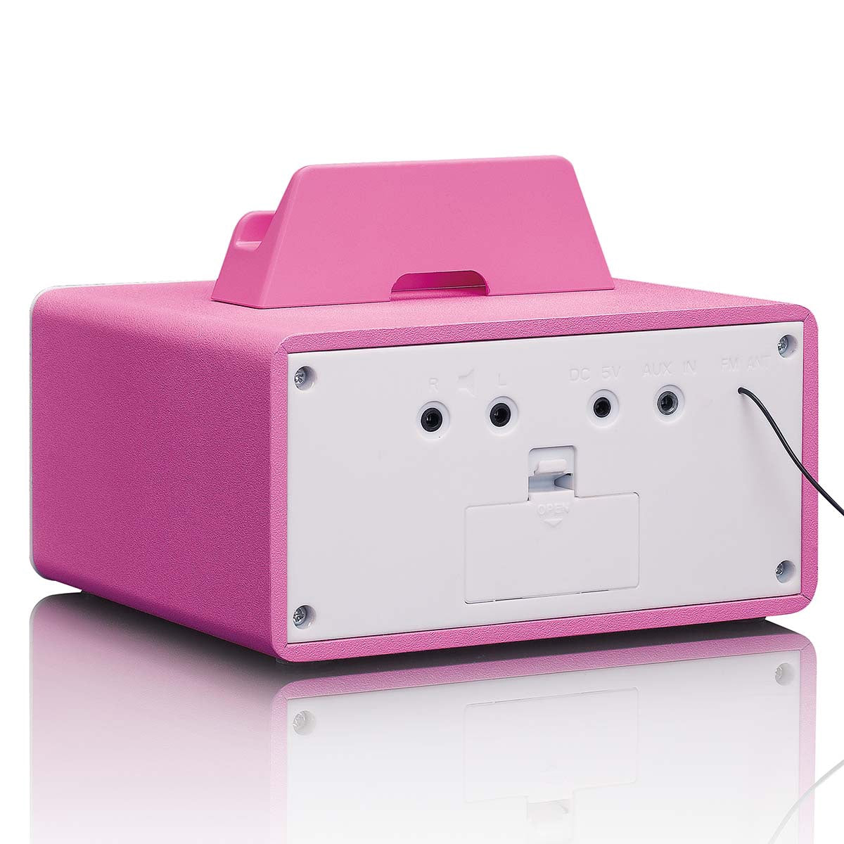 Bluetooth Micro Music System with Alarm Clock, USB, AUX