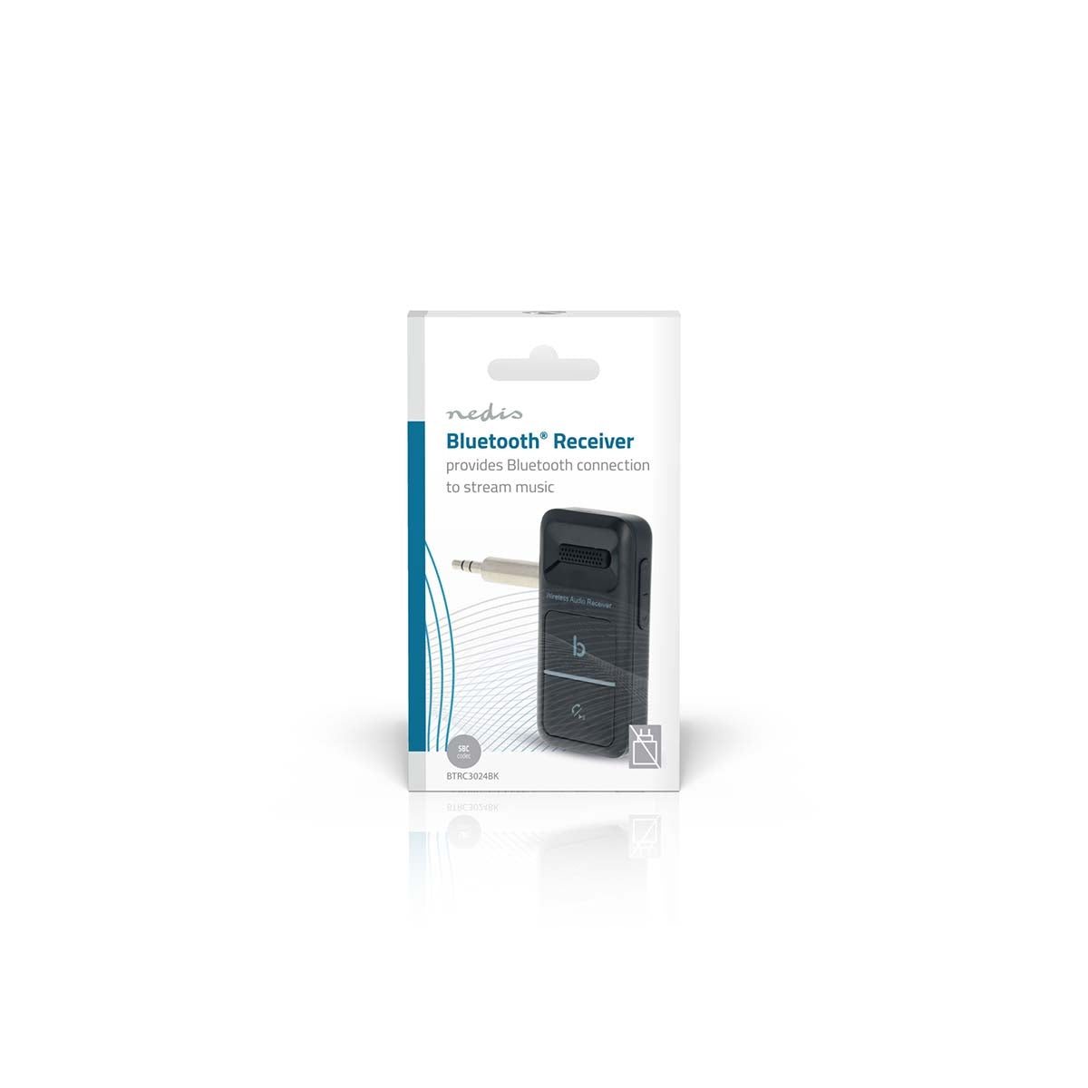 Bluetooth® Receiver | Connection output: USB-C™ Female / 3.5 mm | AAC / SBC | Automatic power off function | Black