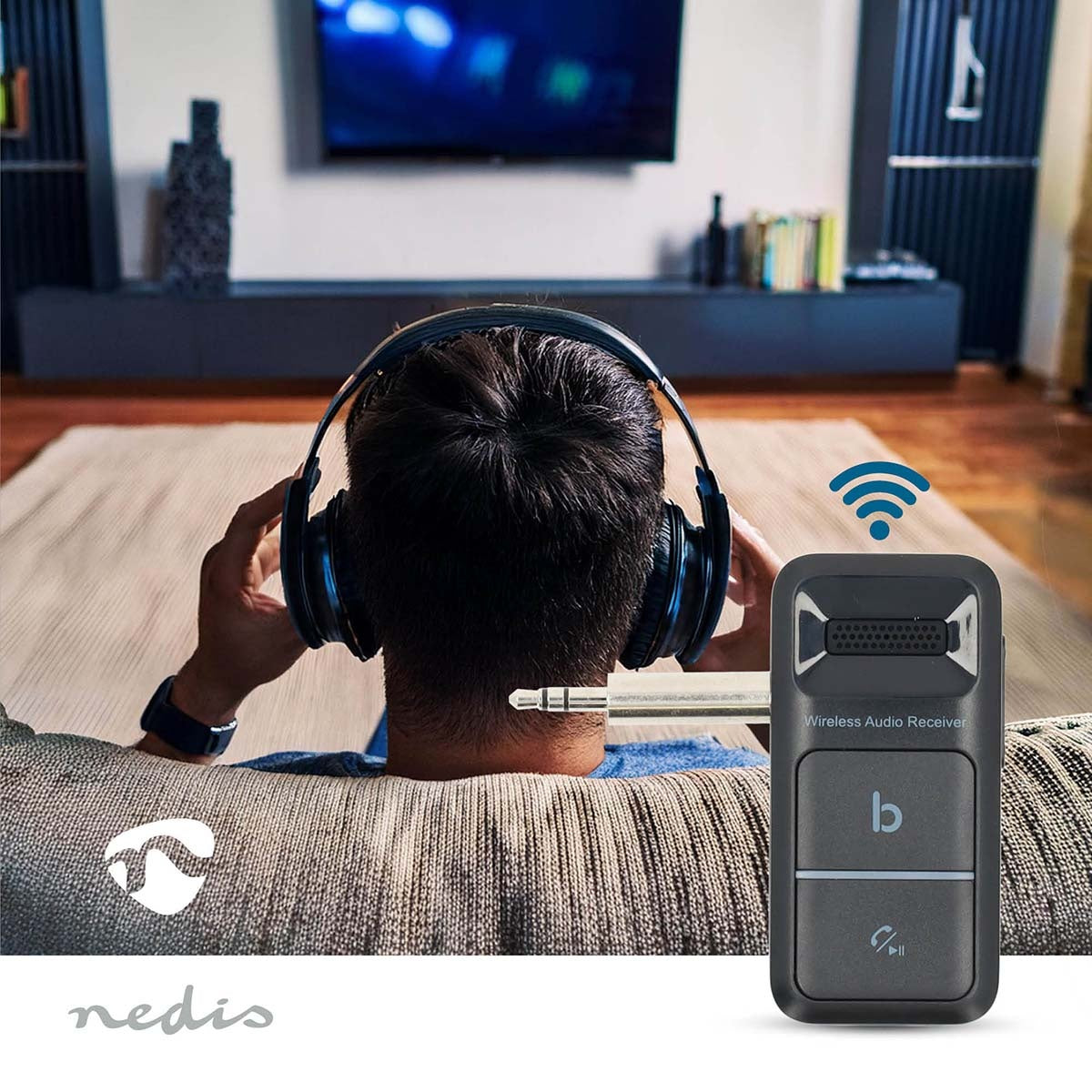 Bluetooth® Receiver | Connection output: USB-C™ Female / 3.5 mm | AAC / SBC | Automatic power off function | Black