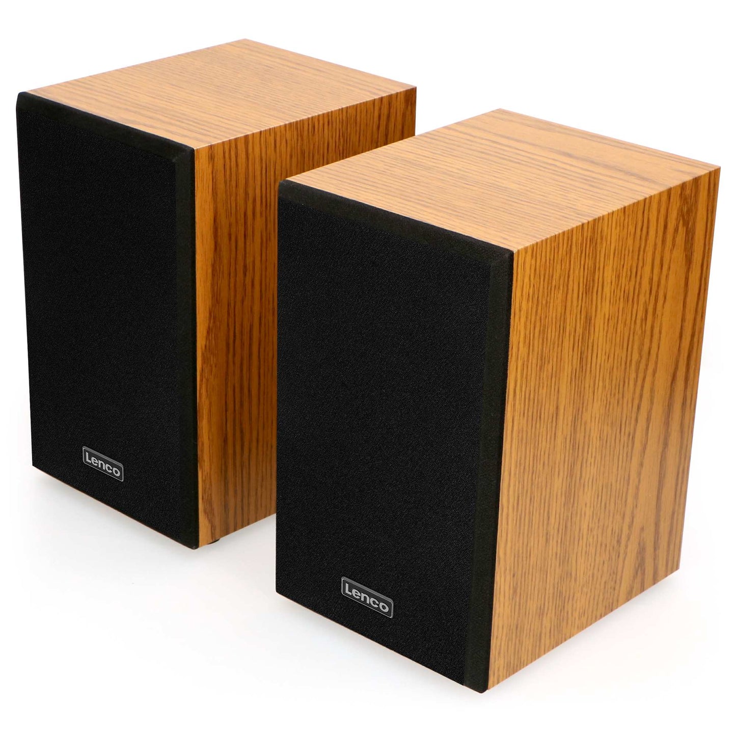 Bluetooth Record Player with Dual Wood Speakers, Auto-Stop