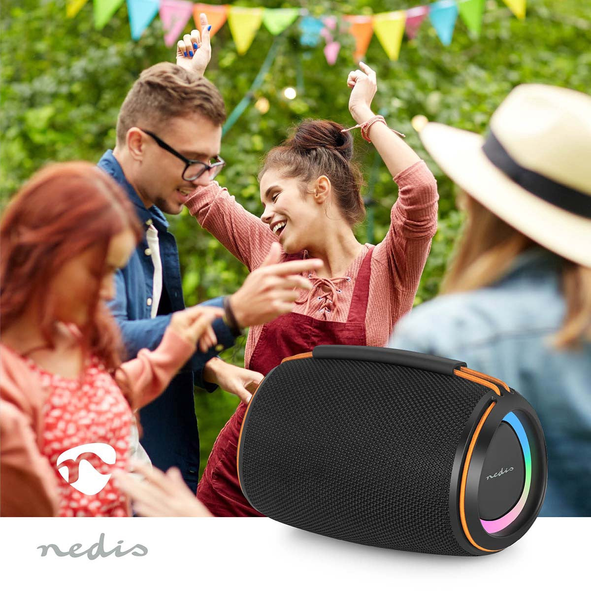 Bluetooth Speaker, 40W, Portable, 6-Hour Battery