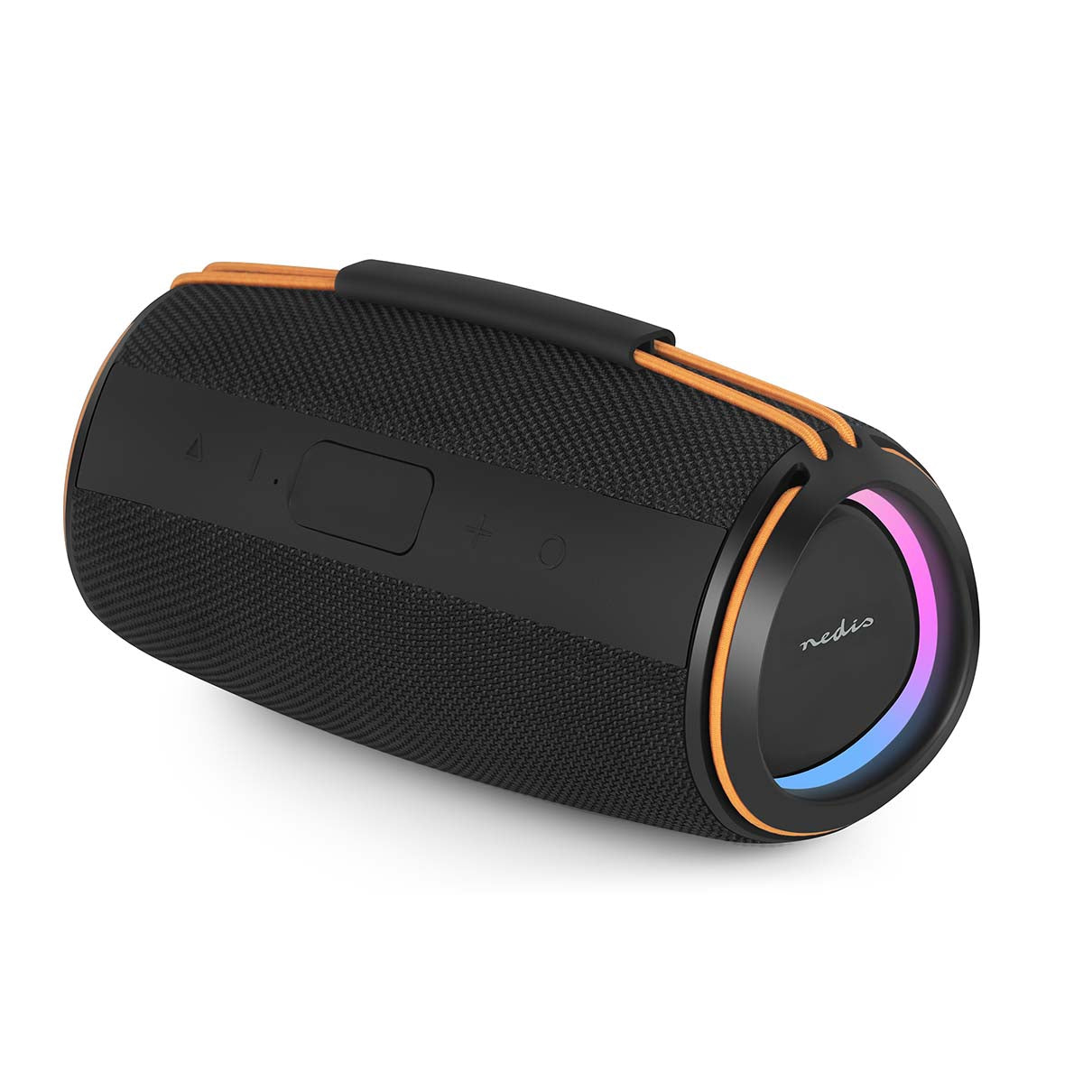 Bluetooth Speaker, 60W, Portable, TWS, Black/Orange