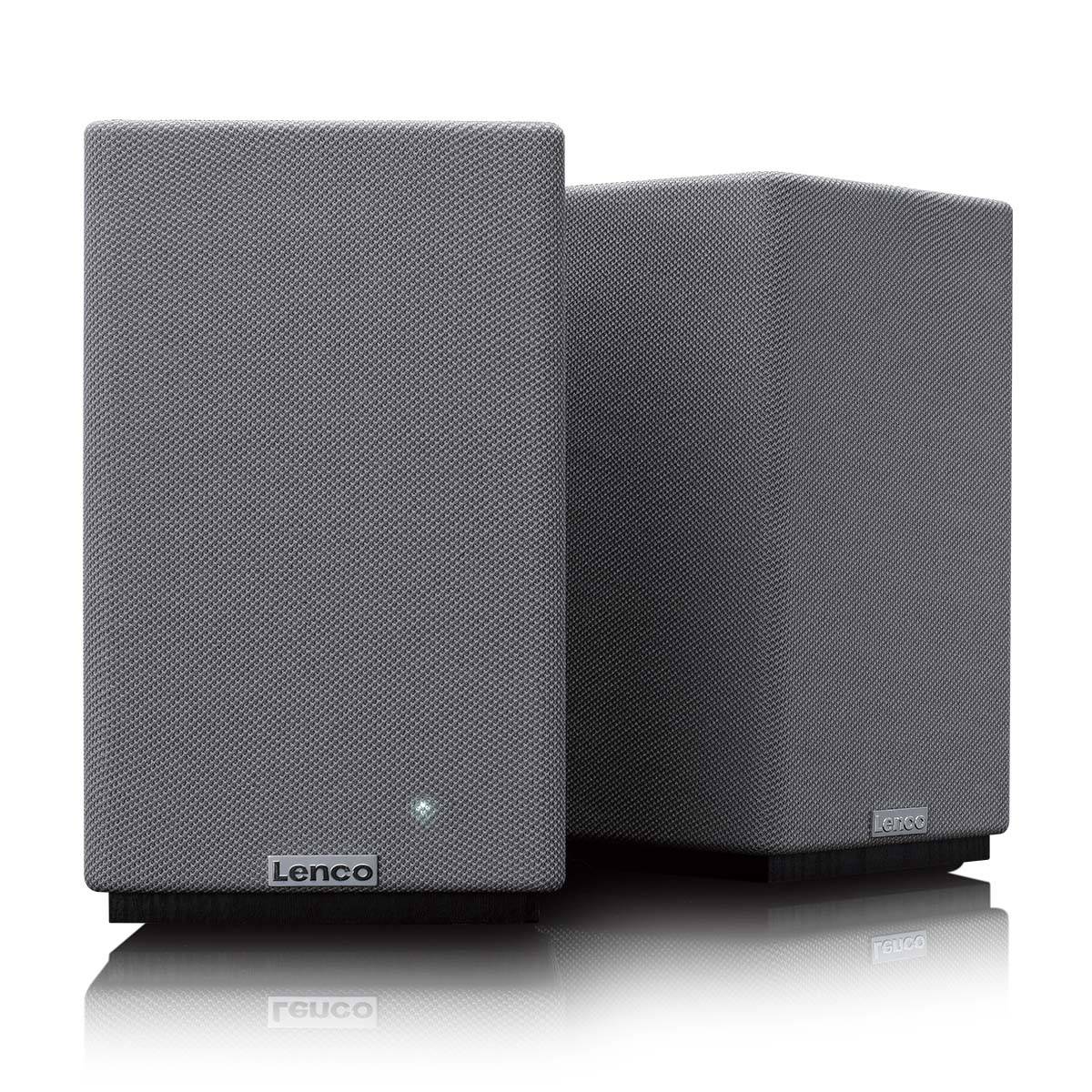 Bluetooth Stereo Bookshelf Speakers, 80W RMS, DSP, RCA/USB