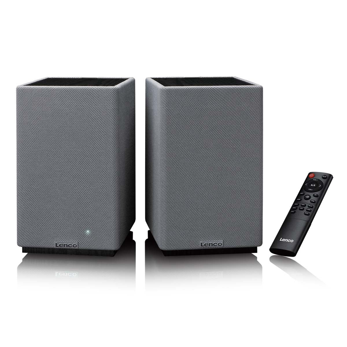 Bluetooth Stereo Bookshelf Speakers, 80W RMS, DSP, RCA/USB