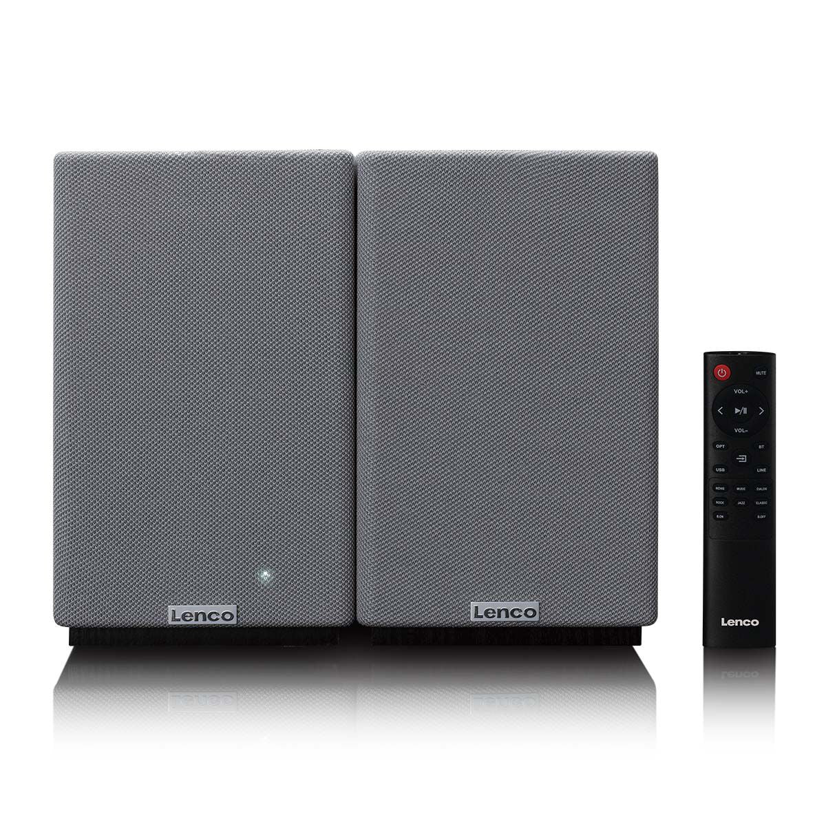 Bluetooth Stereo Bookshelf Speakers, 80W RMS, DSP, RCA/USB