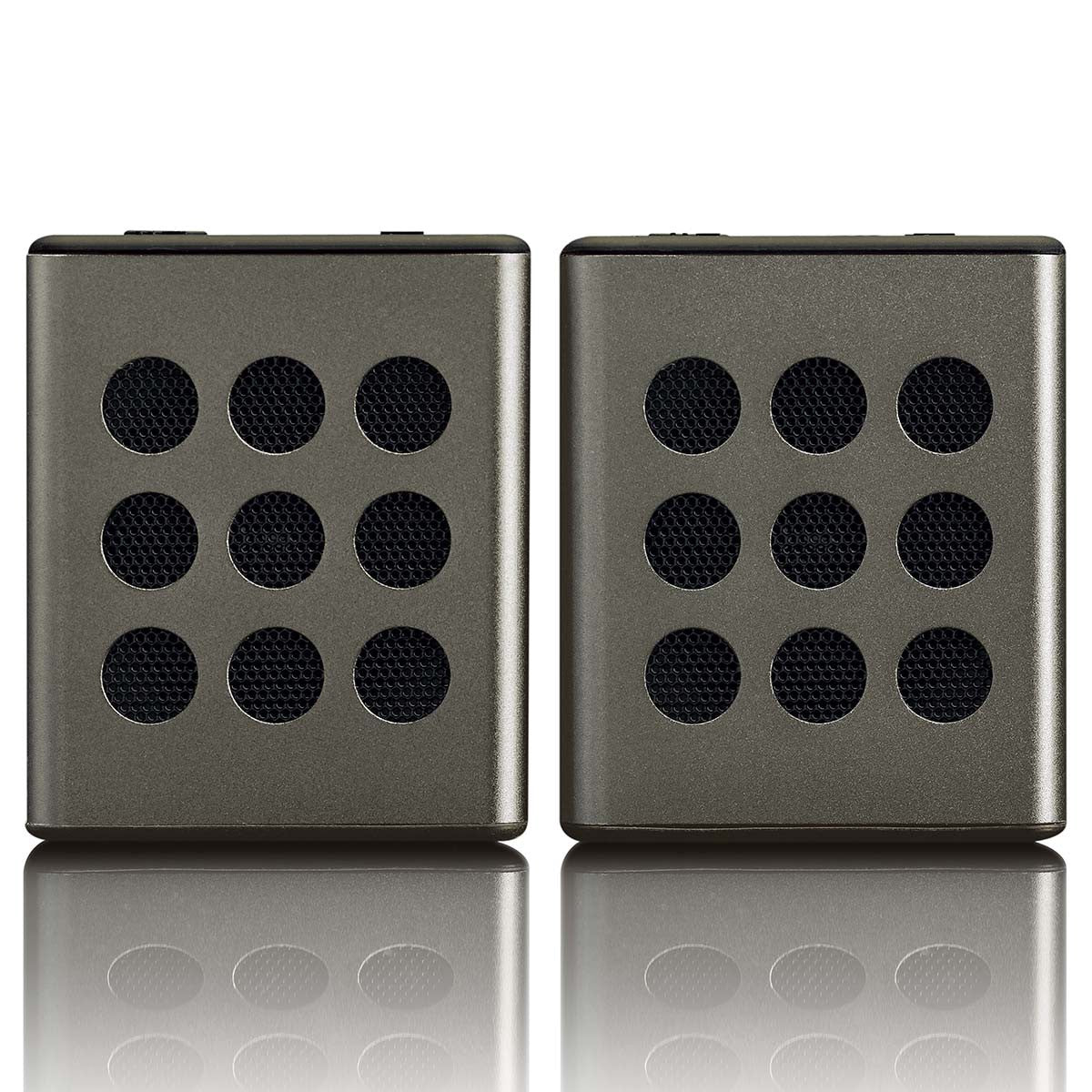 Bluetooth Stereo Speaker Set, 8-Hour Playtime, Grey