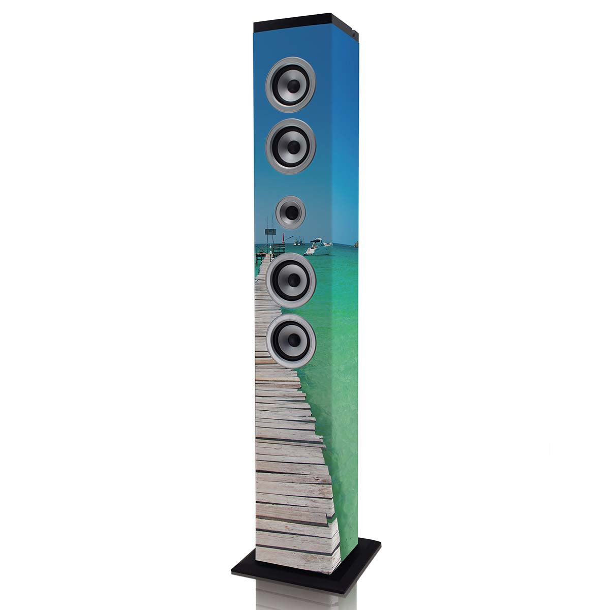 Bluetooth Tower Speaker, FM Radio, USB/SD Playback