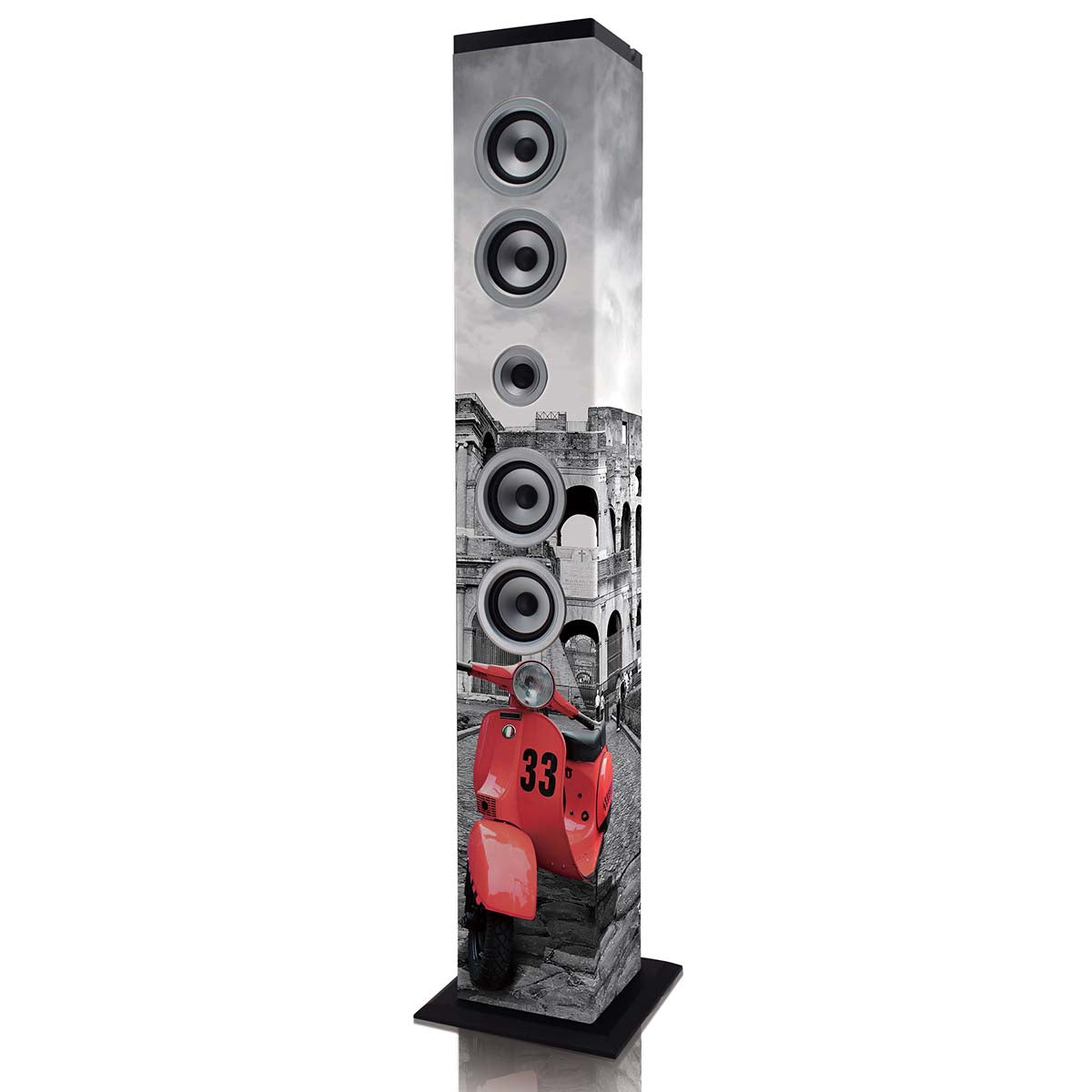 Bluetooth Tower Speaker, FM Radio, USB/SD Playback