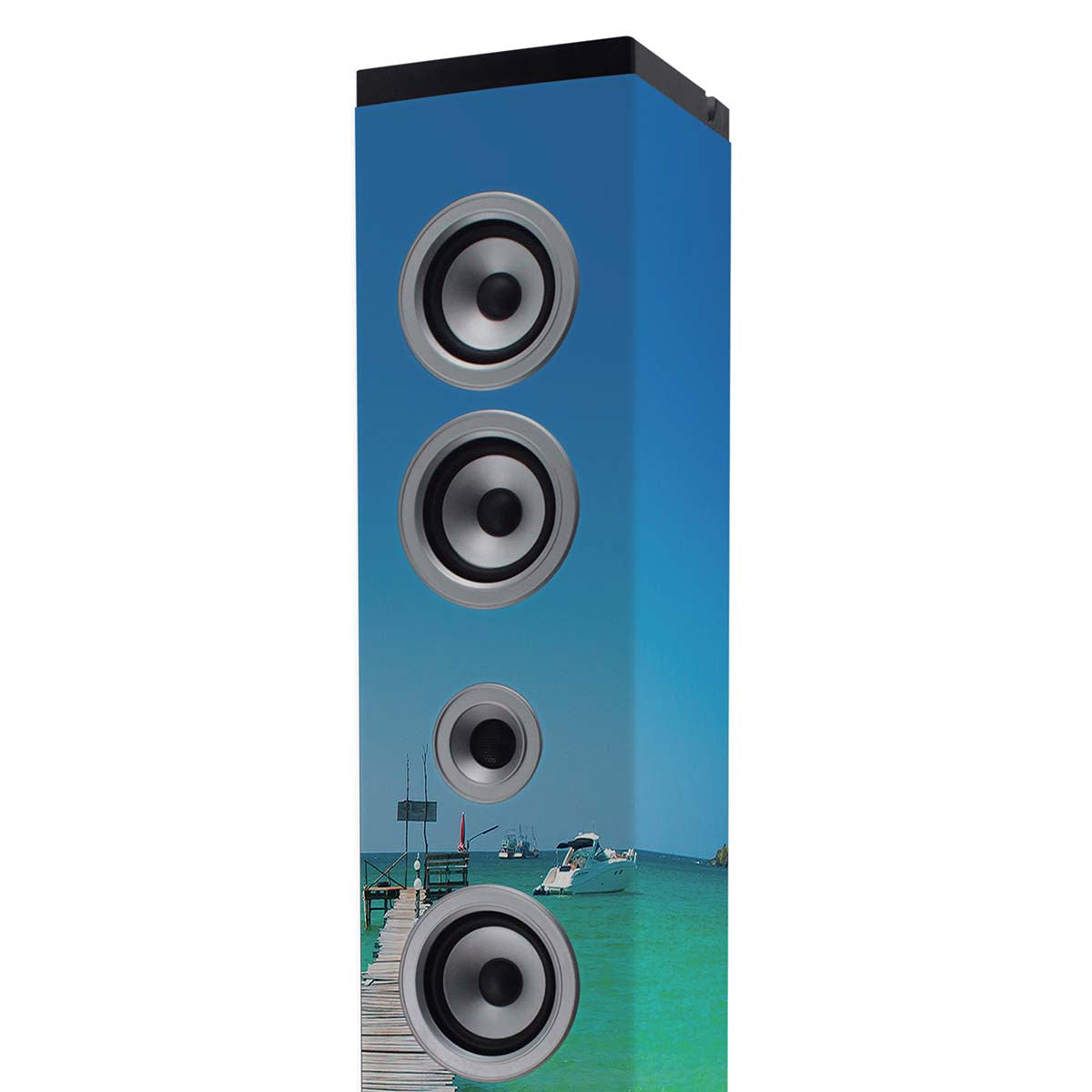 Bluetooth Tower Speaker, FM Radio, USB/SD Playback