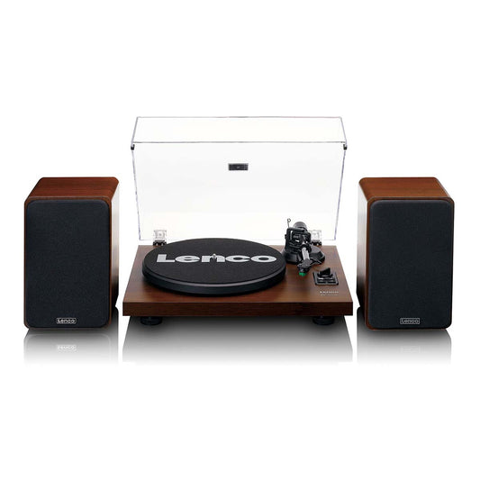 Bluetooth Turntable with Built-In Amp & 2x30W Speakers