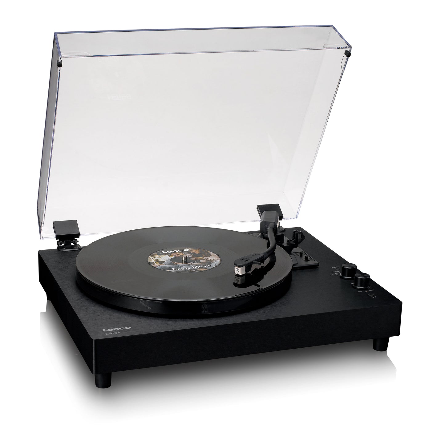 Bluetooth Turntable with Built-In Speakers and Amp