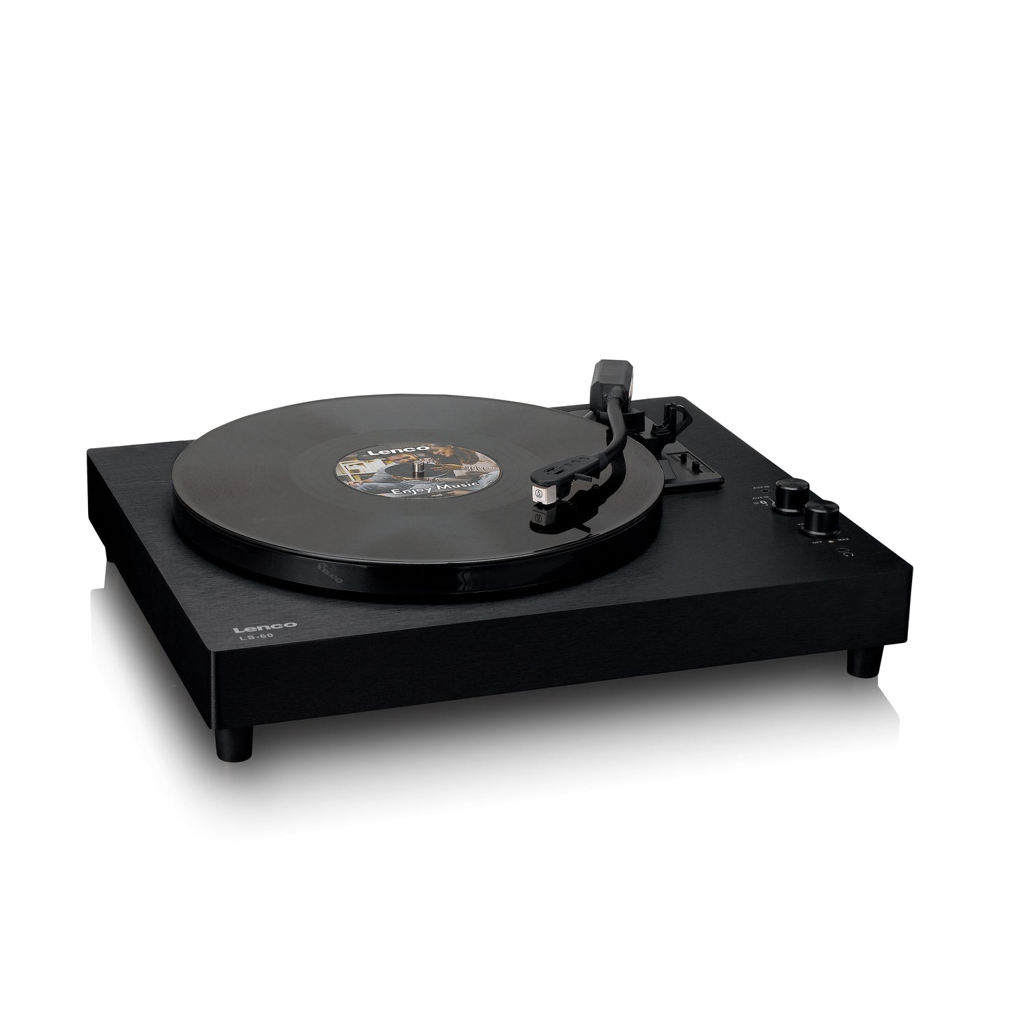 Bluetooth Turntable with Built-In Speakers and Amp