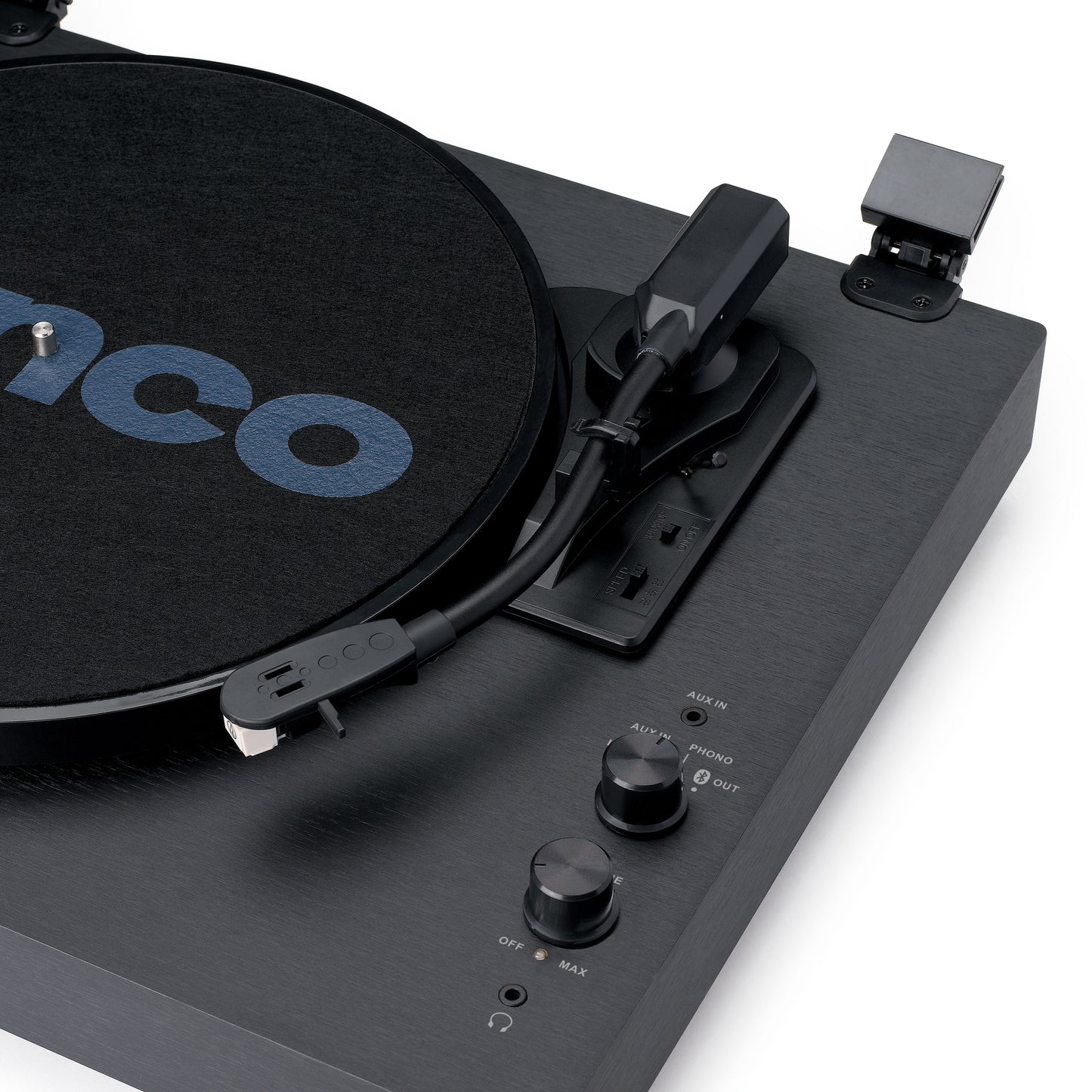 Bluetooth Turntable with Built-In Speakers and Amp