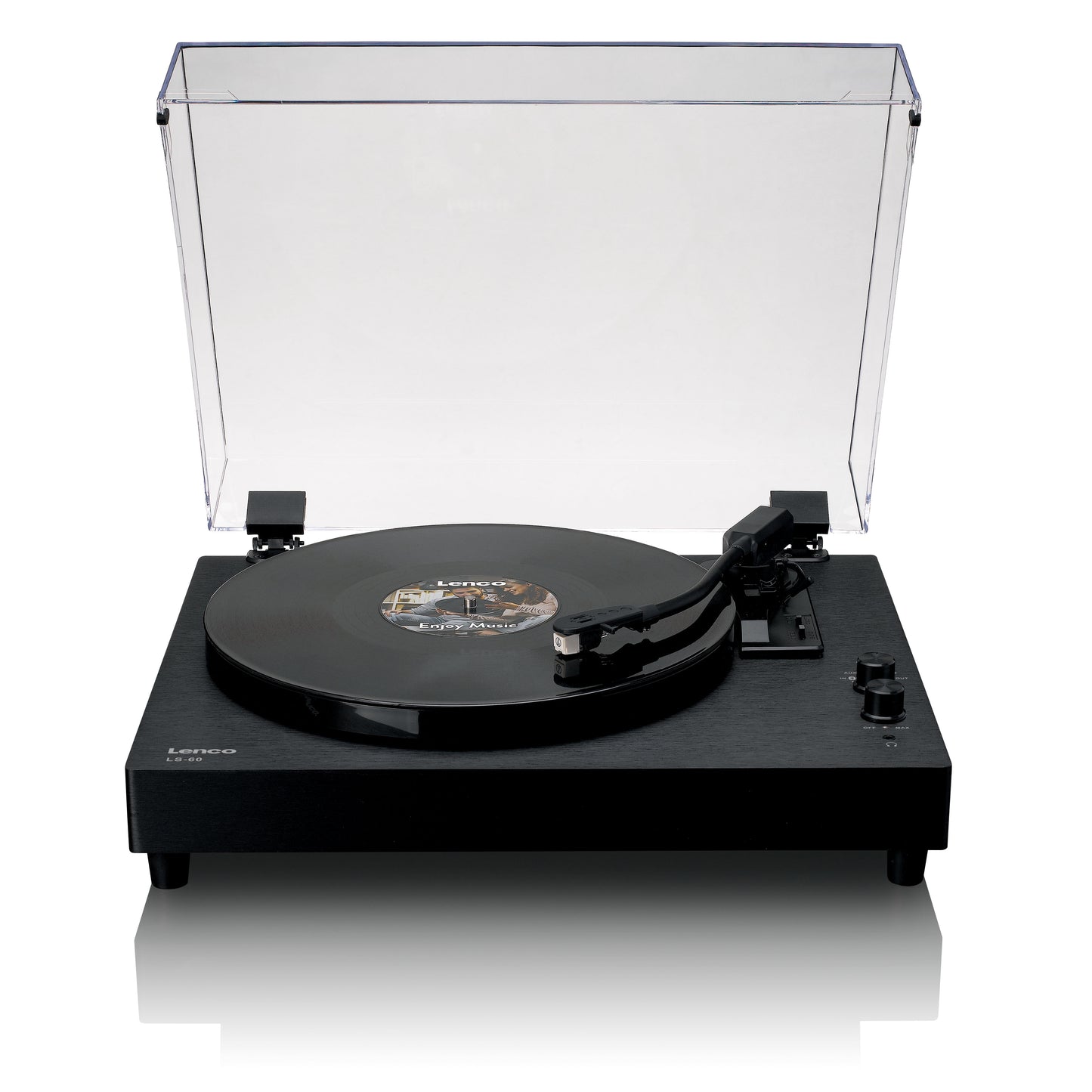 Bluetooth Turntable with Built-In Speakers and Amp