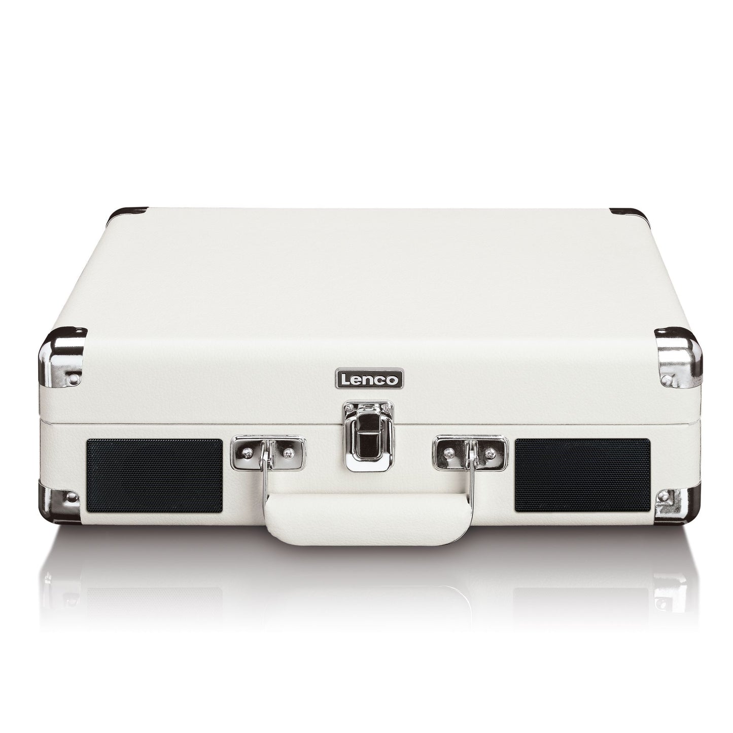 Bluetooth Turntable with Speakers, USB Recording, Cream