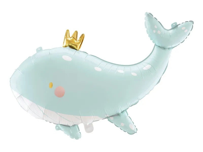 Blue whale foil balloon 78cm x 50cm