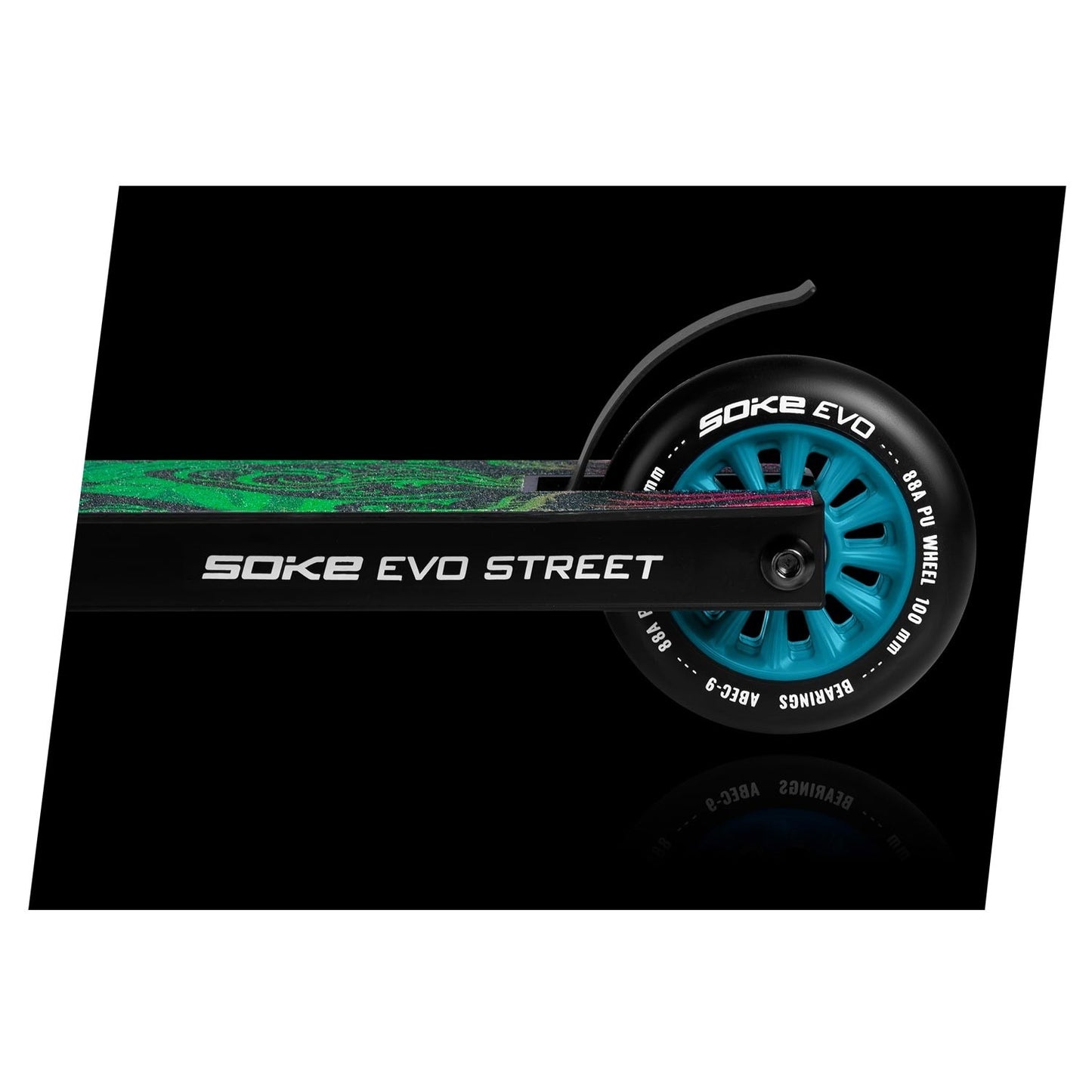 Blue wheels for scooter 100 mm, 2-pack